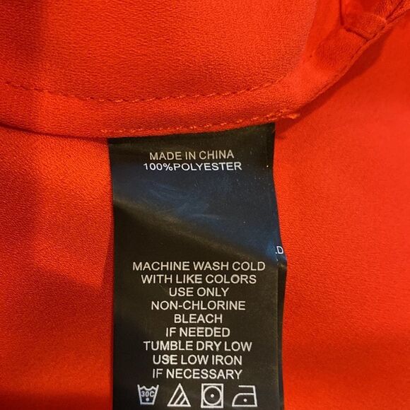 Vince Camuto Small Sleeveless Blouse High Low Hem Attached Cowl/Wrap - Picture 7 of 7